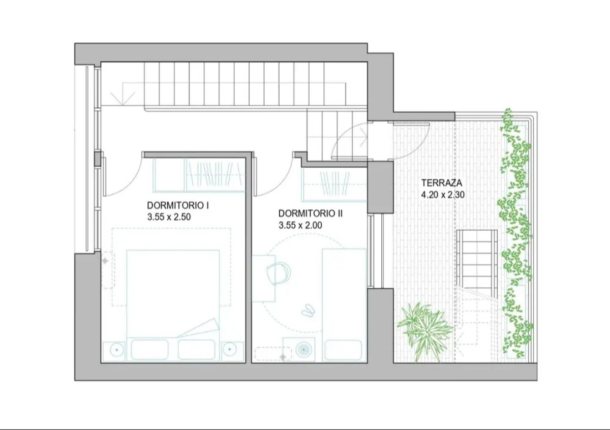 Apartamento ID.6241 - Venta Duplex 2 Dormitorios Aguada con terraza y azotea