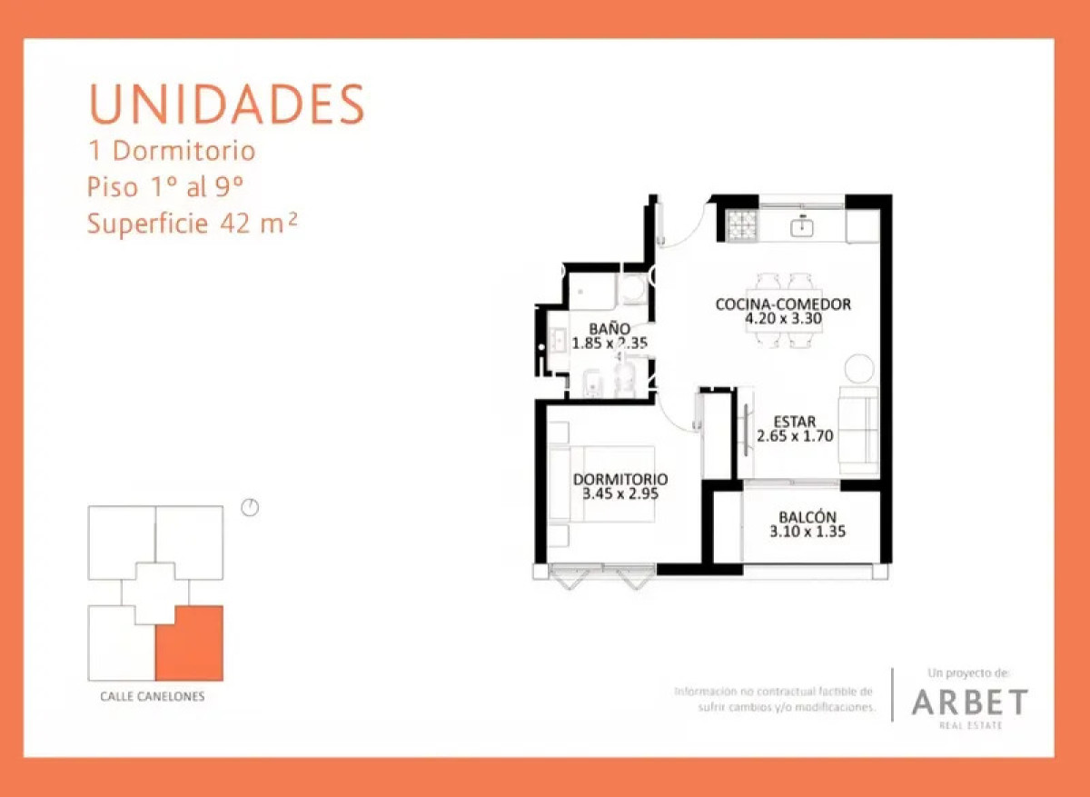 Apartamento ID.6651 - Alquiler Apartamento 1 Dormitorio Cordon con balcon