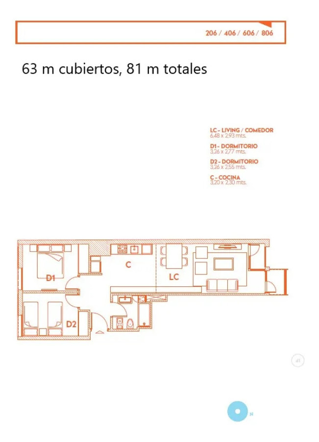 Apartamento ID.5404 - Alquiler o Venta Apartamento 2 Dormitorios Centro con balcon