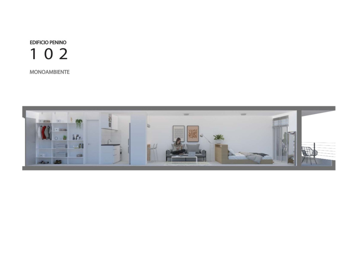Apartamento ID.4536 - Venta en Pozo Apartamentos Monoambiente Union