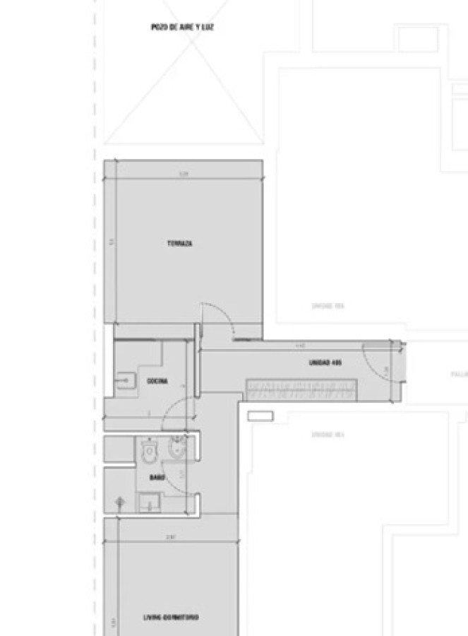 Apartamento ID.6730 - Alquiler Apartamento Monoambiente Grande Pocitos con Patio