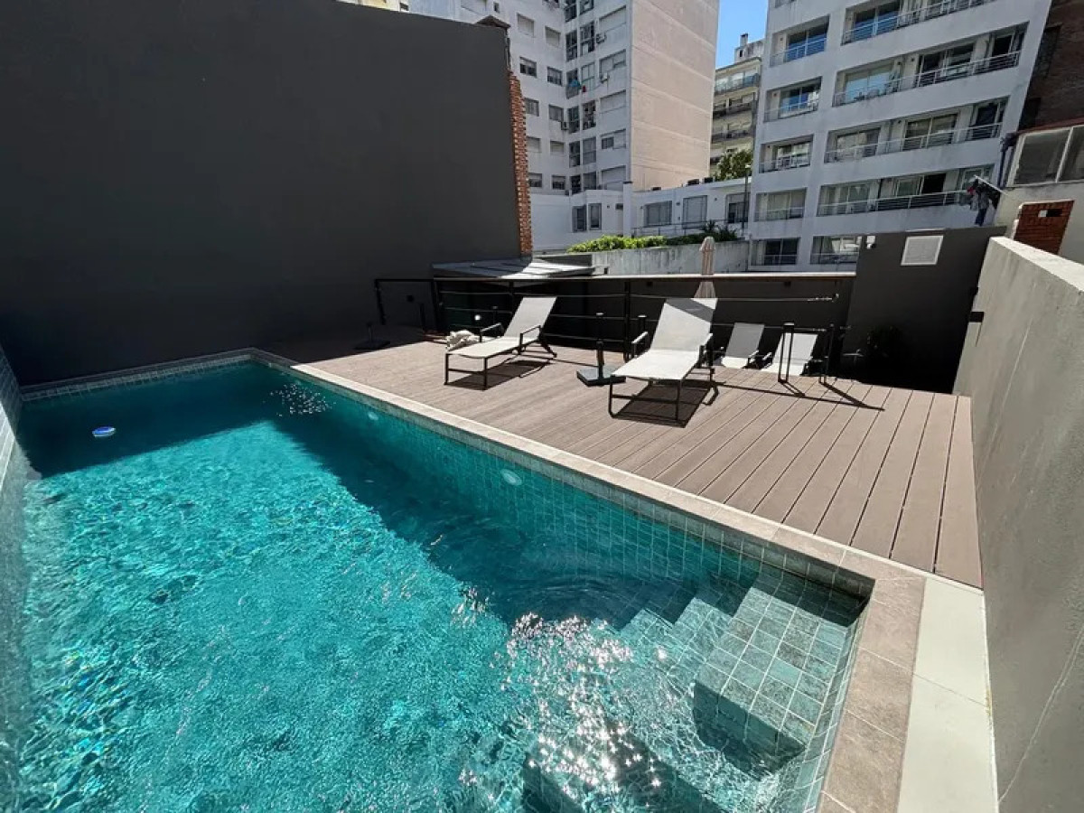 Apartamento ID.6120 - Alquiler Apartamento 1 Dormitorio Pocitos balcon y garaje