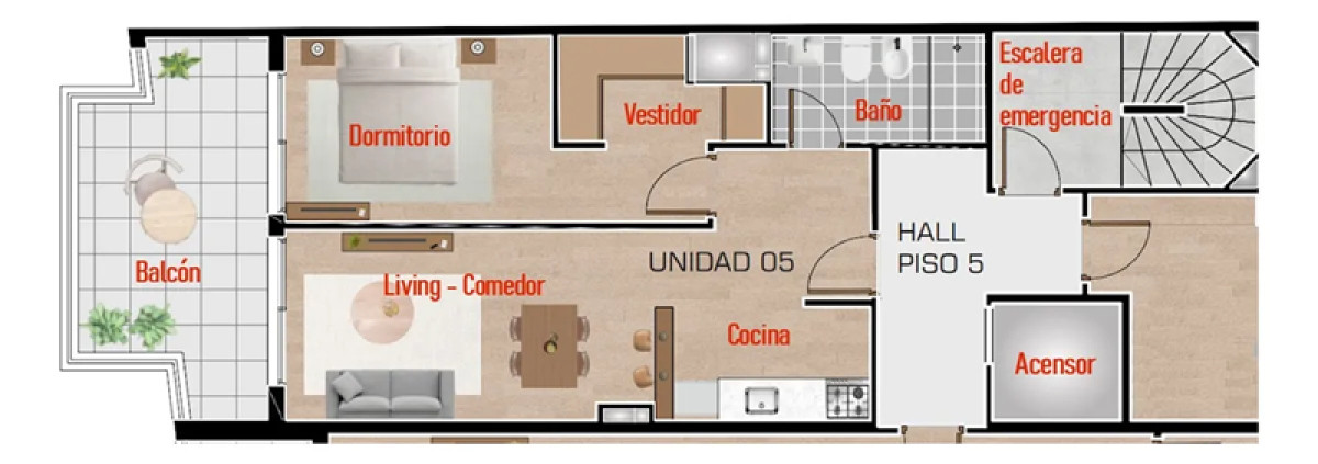 Apartamento ID.4771 - Alquiler Apartamento a Estrenar 1 Dormitorio La Blanqueada