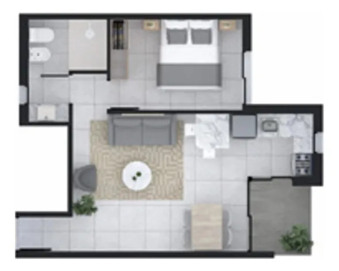 Apartamento ID.5995 - Alquiler Apartamento 1 Dormitorio La Blanqueada con balcon