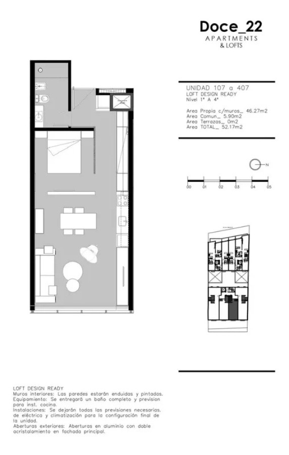 Apartamento ID.5935 - Venta con Renta Apartamento 1 Dormitorio Pocitos