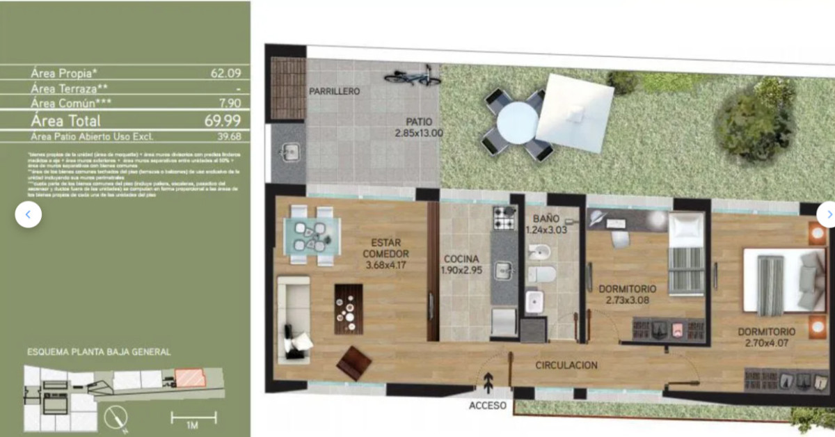 Apartamento ID.5658 - Venta Apartamento 2 Dormitorios Atahualpa con Patio y Garaje