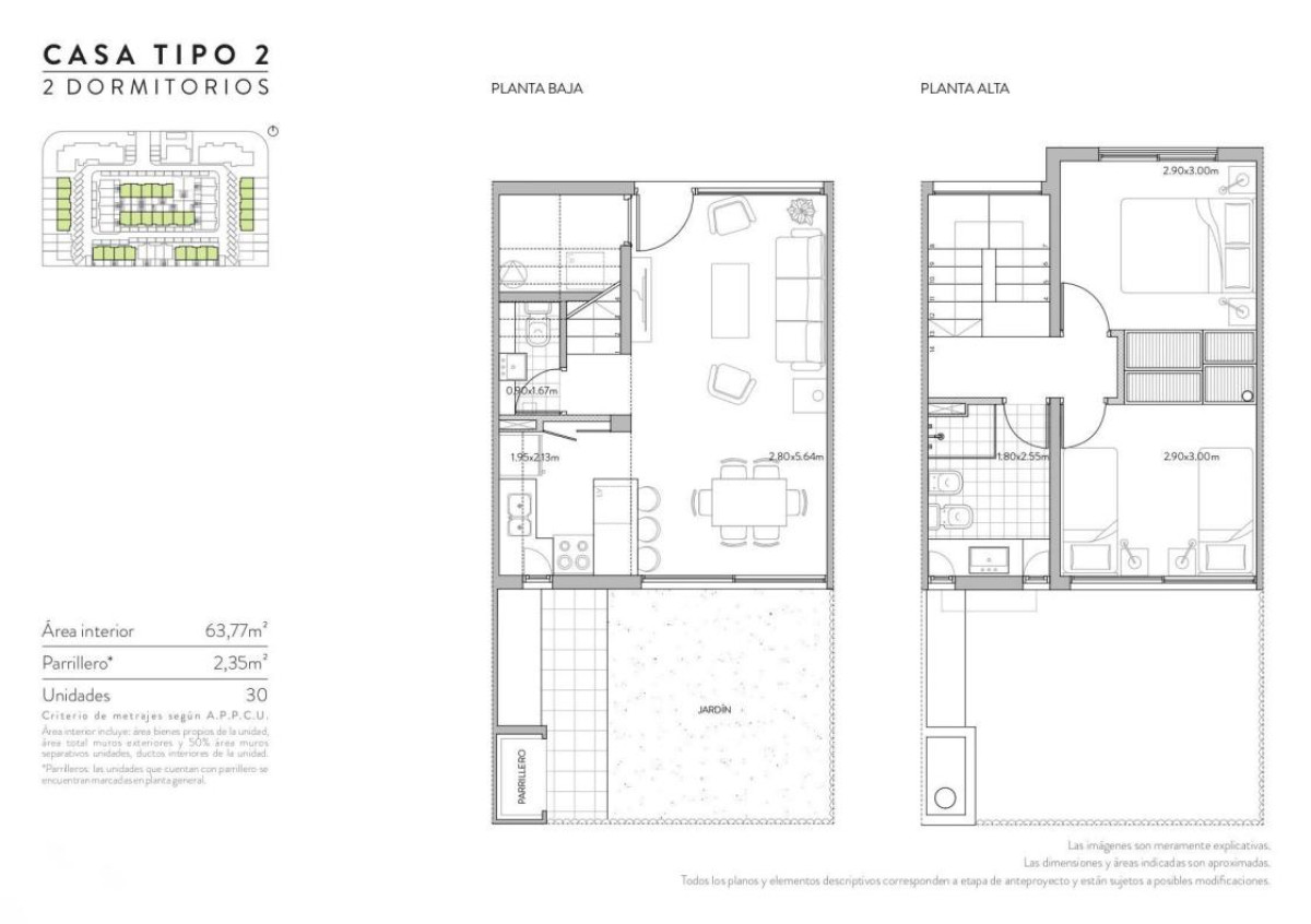 Casa ID.3931 - Venta Casa a Estrenar en Pozo 2 Dormitorios Carrasco Inversión