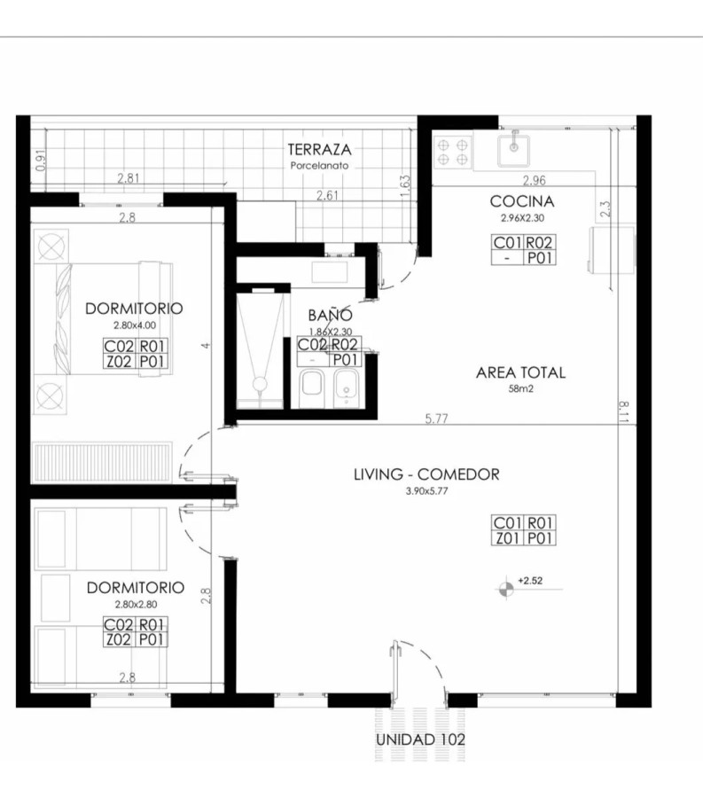 Casa ID.4593 - Alquiler Casa a Estrenar 2 Dormitorios y Terraza El Pinar Sur