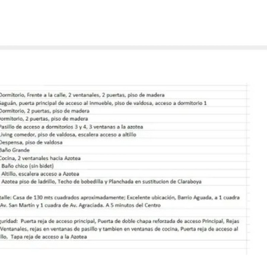 Casa ID.6044 - Venta Casa a Reciclar 3 Dormitorios Aguada con azotea