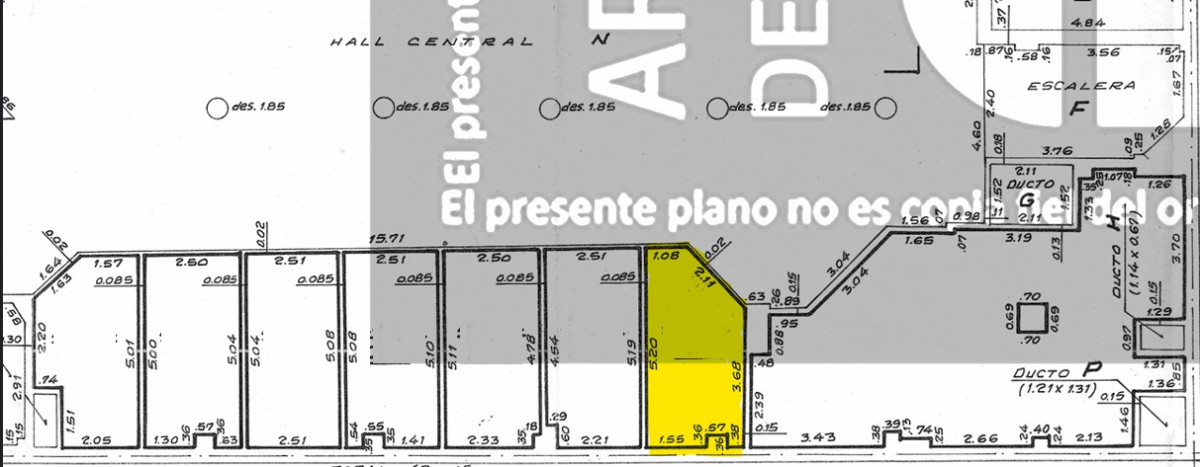 Local Comercial ID.5134 - Alquiler Local Comercial Galería Cristal 15m2 Av 18 de Julio