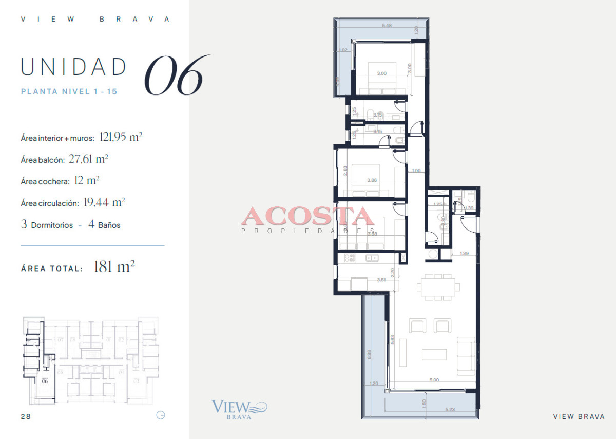 Apartamento ID.176 - torre con todos los servicios 