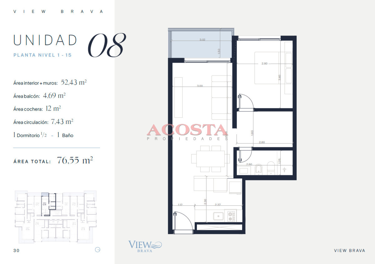 Apartamento ID.179 - oportunidad a estrenar !!! Torre con todos los servicios !!!