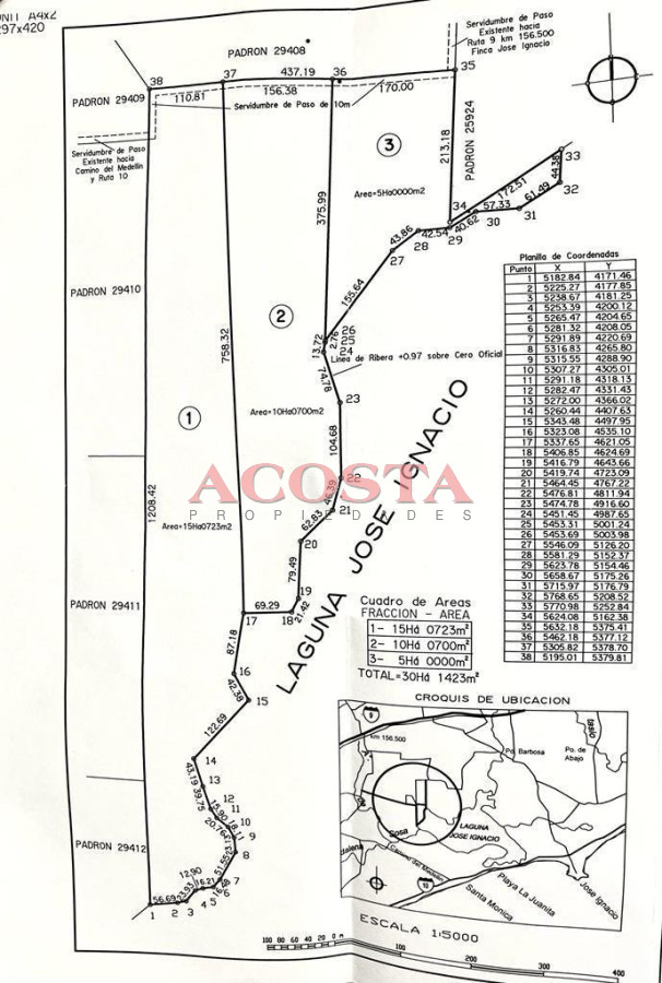 Chacra ID.174 - exepcional chacra sobre la Laguna de Jose Ignacio 