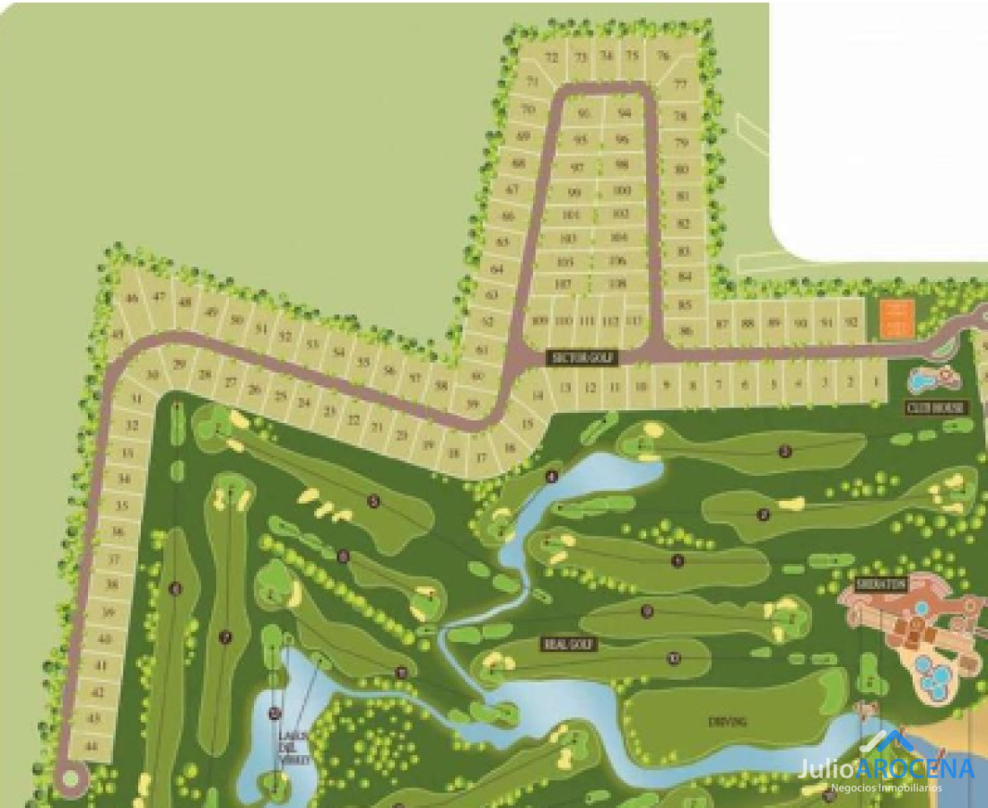 Terreno ID.1070 - Terreno de 1500 m² en Venta - Barrio Privado Sheraton Golf, Colonia