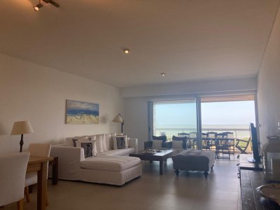 Alquiler  Apartamento en Playa Brava, 3 dormitorios , 3 baños, 2 cocheras Penthouse frente al Mar