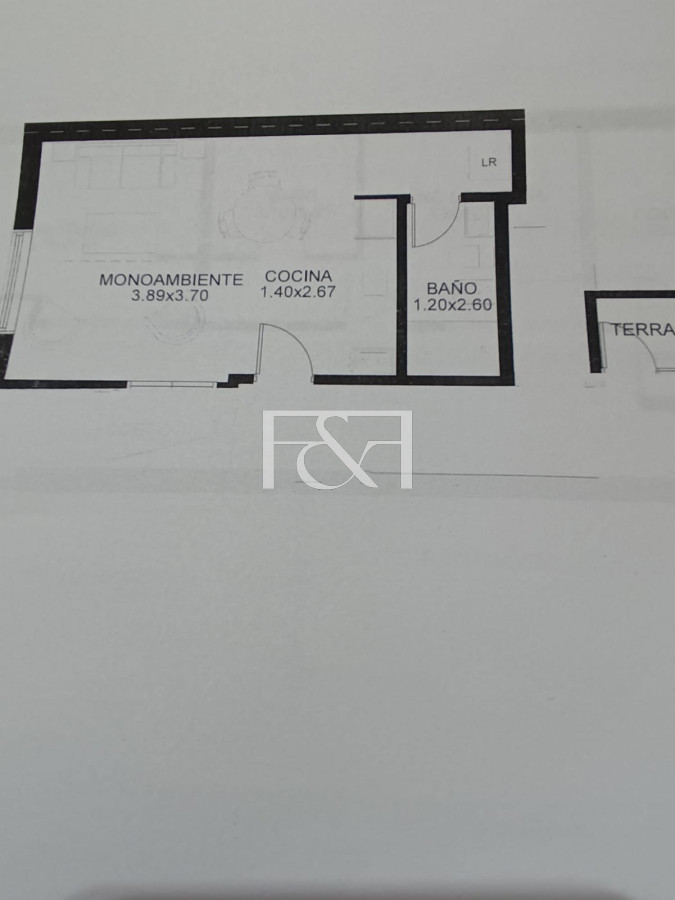Apartamento ID.2778 - VENTA MONOAMBIENTE A ESTRENAR EN TRES CRUCES