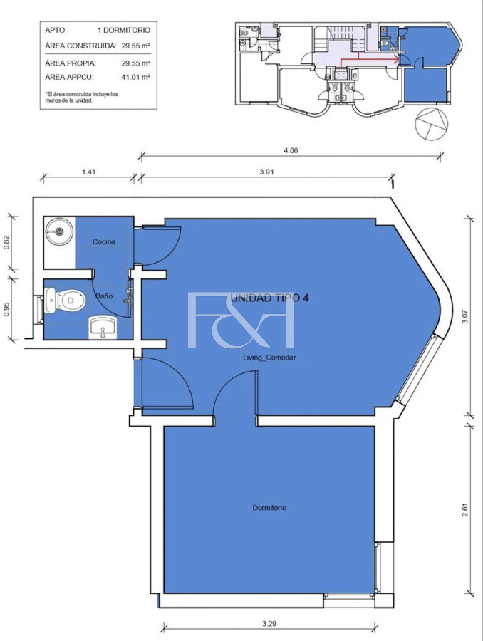 Apartamento ID.2298 - Venta de apartamento de 1 d en Ciudad Vieja