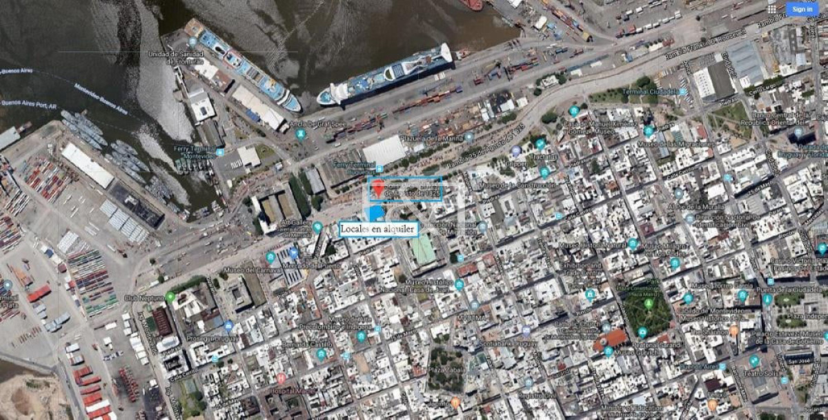 Local Comercial ID.1254 - Alquiler local oficina Rambla 25 De Agosto 001 Excelente Ubicación Frente A Puerto