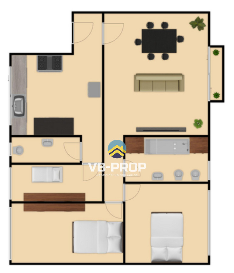 Apartamento ID.411 - venta apartamento 3 o 2 dormitorios cordon centro 