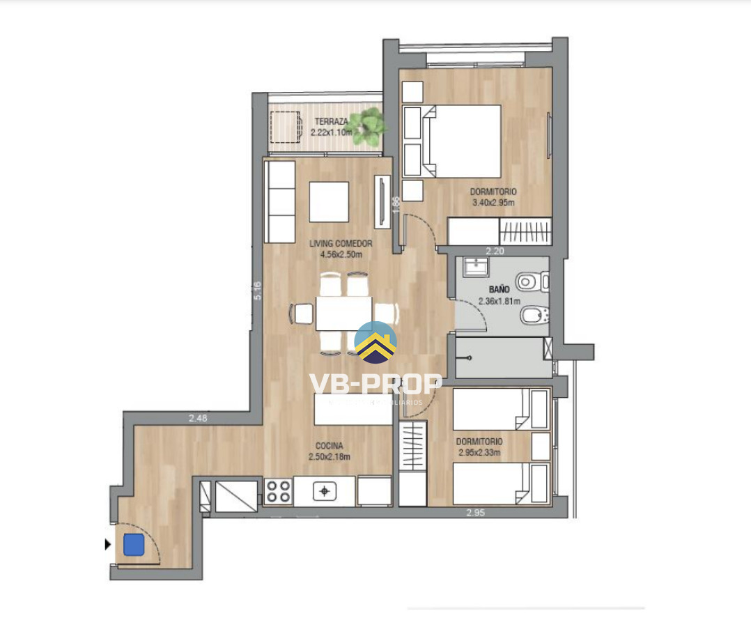 Apartamento ID.437 - Alquiler apartamento 2 dormitorios cordón + garaje doble 