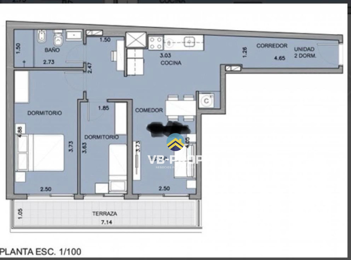 Apartamento ID.492 - Alquiler apartamento 2 dormitorios la blanqueada + cochera 