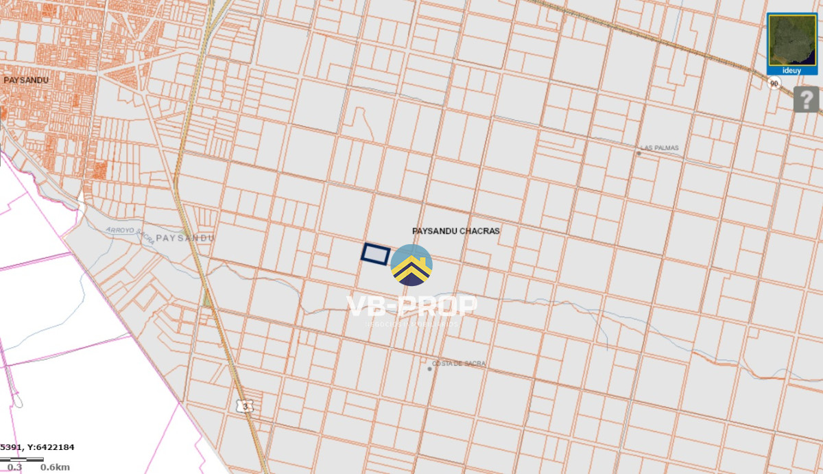 Chacra ID.120 - Venta Chacra Paysandú Golf Ruta 90 Ruta 3 Campo 