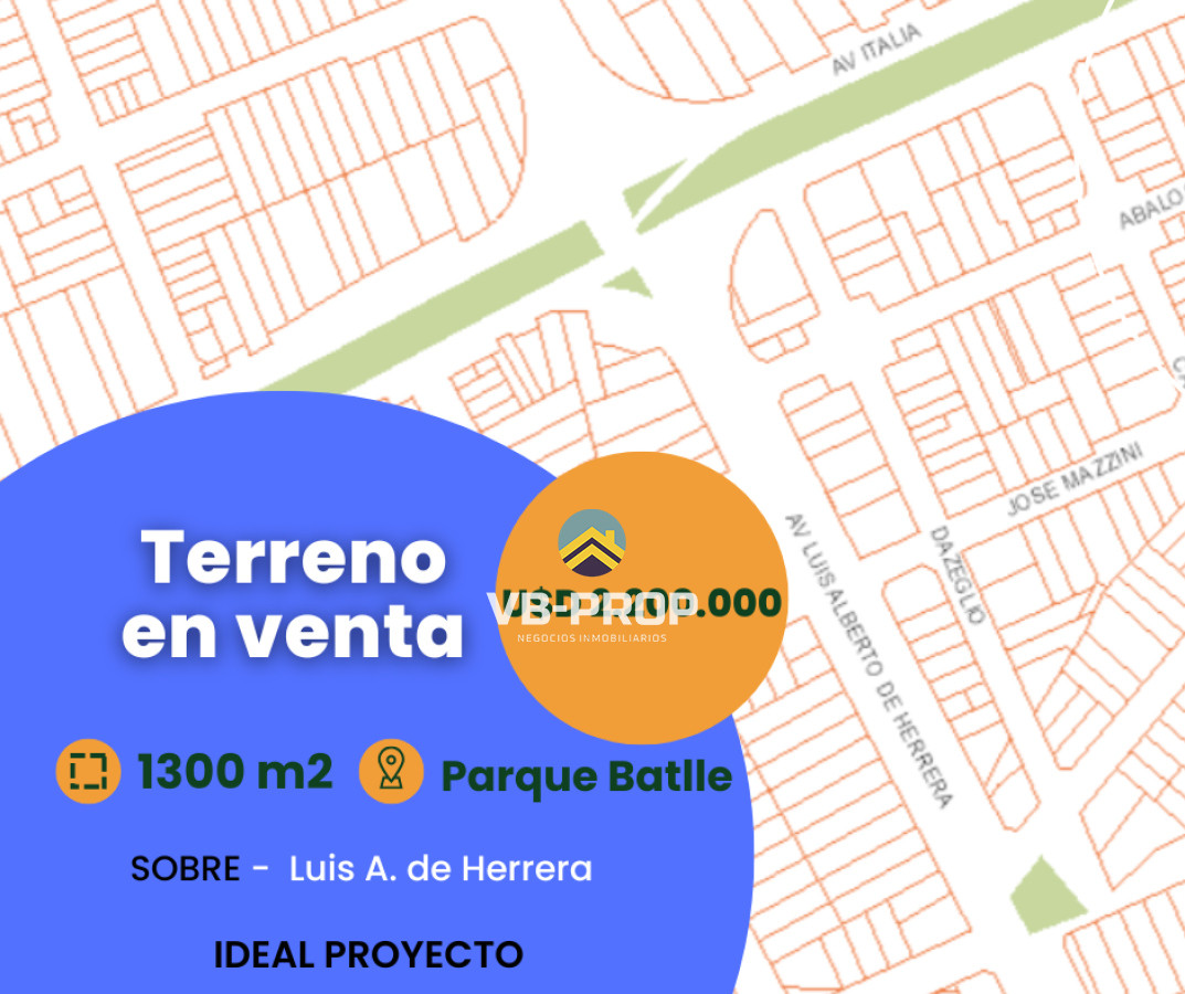 Terreno ID.363 - VENTA TERRENO PARQUE BATLLE LA BLANQUEADA 
