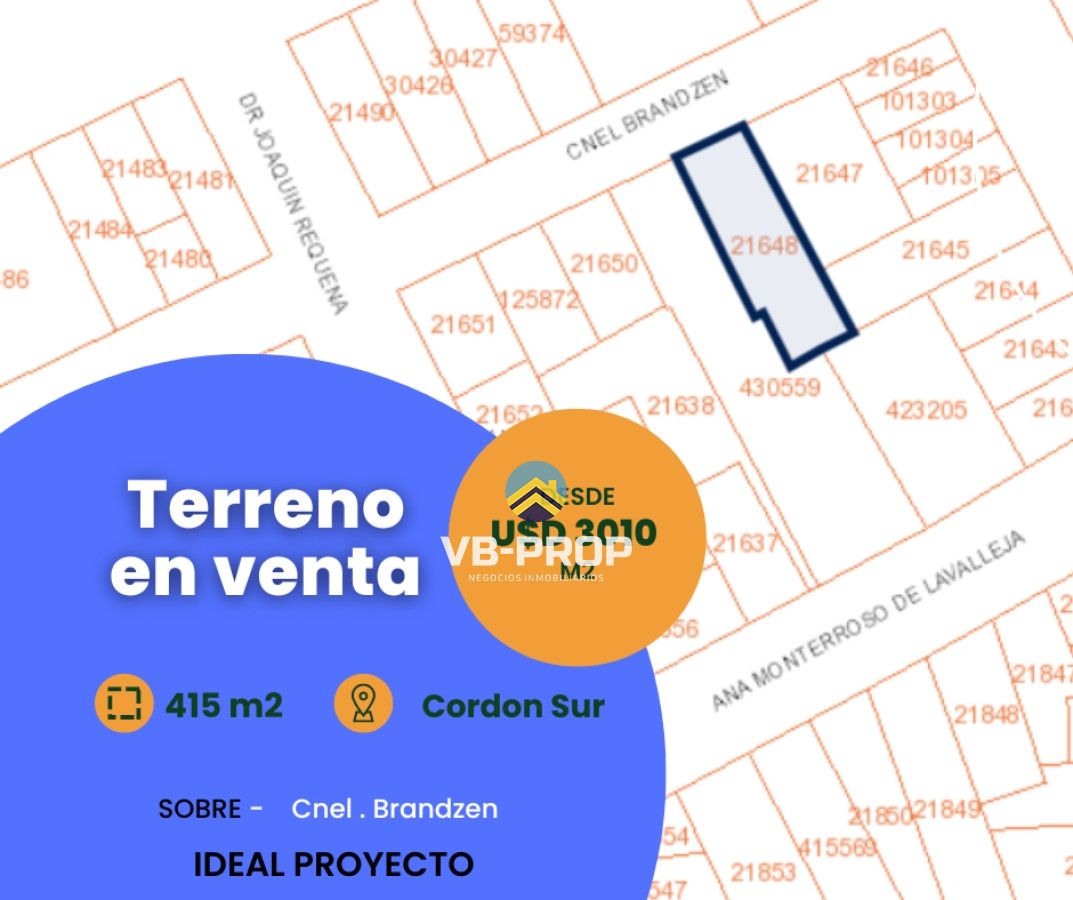 Terreno ID.364 - Venta terreno cordon sur casa VIS