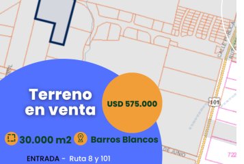 Venta terreno barros blancos 3hás logística ruta 101