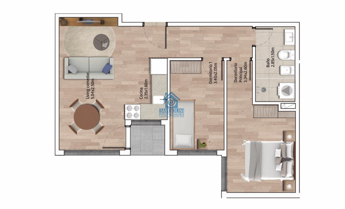 Apartamento ID.618 - Alquiler Anual A Estrenar en Cordón - Montevideo