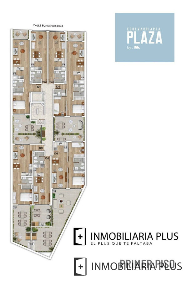 Apartamento ID.111 - Apartamento De 2 Dormitorios En Pocitos Desde U$s 204.695 Con Barbacoa, Parrillero, Terraza, Lavadero, Garajes, Gym Y Con Financiación Propia además De Muy Bajos Gastos Comunes $ 7000.