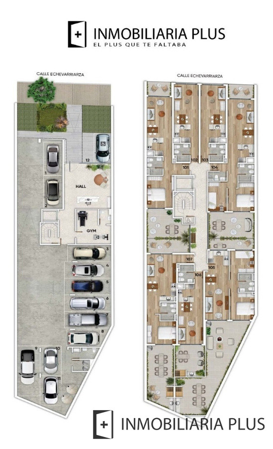 Apartamento ID.111 - Apartamento De 2 Dormitorios En Pocitos Desde U$s 204.695 Con Barbacoa, Parrillero, Terraza, Lavadero, Garajes, Gym Y Con Financiación Propia además De Muy Bajos Gastos Comunes $ 7000.