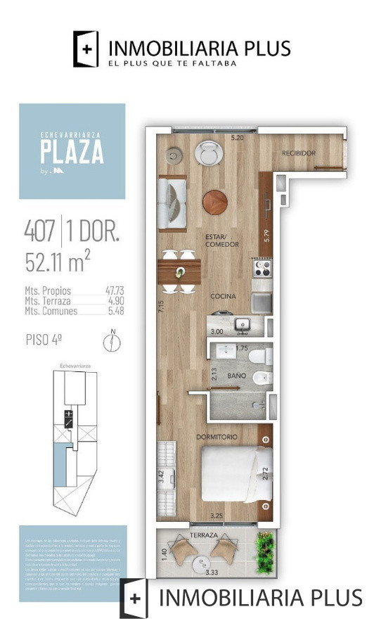 Apartamento ID.115 - Apartamento 1 Dormitorio U$s 164.730 Con Barbacoa, Parrillero, Terraza, Lavadero, Garajes, Gym Y Con Financiación Propia además De Muy Bajos Gastos Comunes $ 2.800.