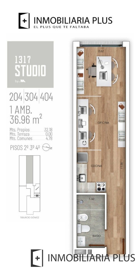 Apartamento ID.122 - Apartamento U Oficina Monoambiente A Pasos De Montevideo Shopping Desde U$s 110.400 Con Bajos Gastos Y Financiación Propia Y De Todos Los Bancos.