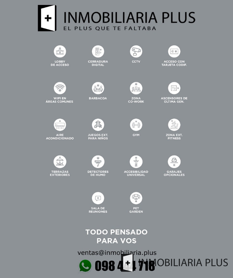 Apartamento ID.131 - Mono En Cordón 80% Financiado Sin interés Sobre 18 Con Todos Los Servicios.