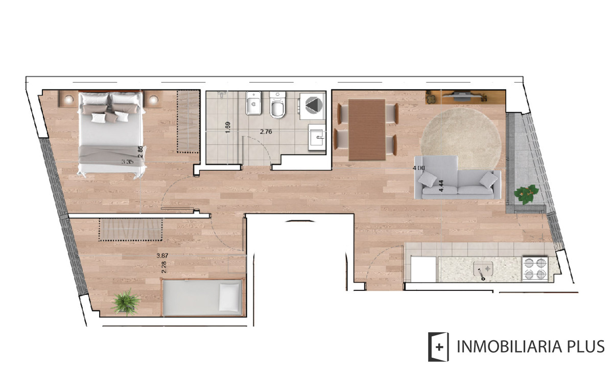 Apartamento ID.1126 - Venta de Apartamento de 2 Dormitorios en Buceo con Barbacoa, Gym, Cowork y más