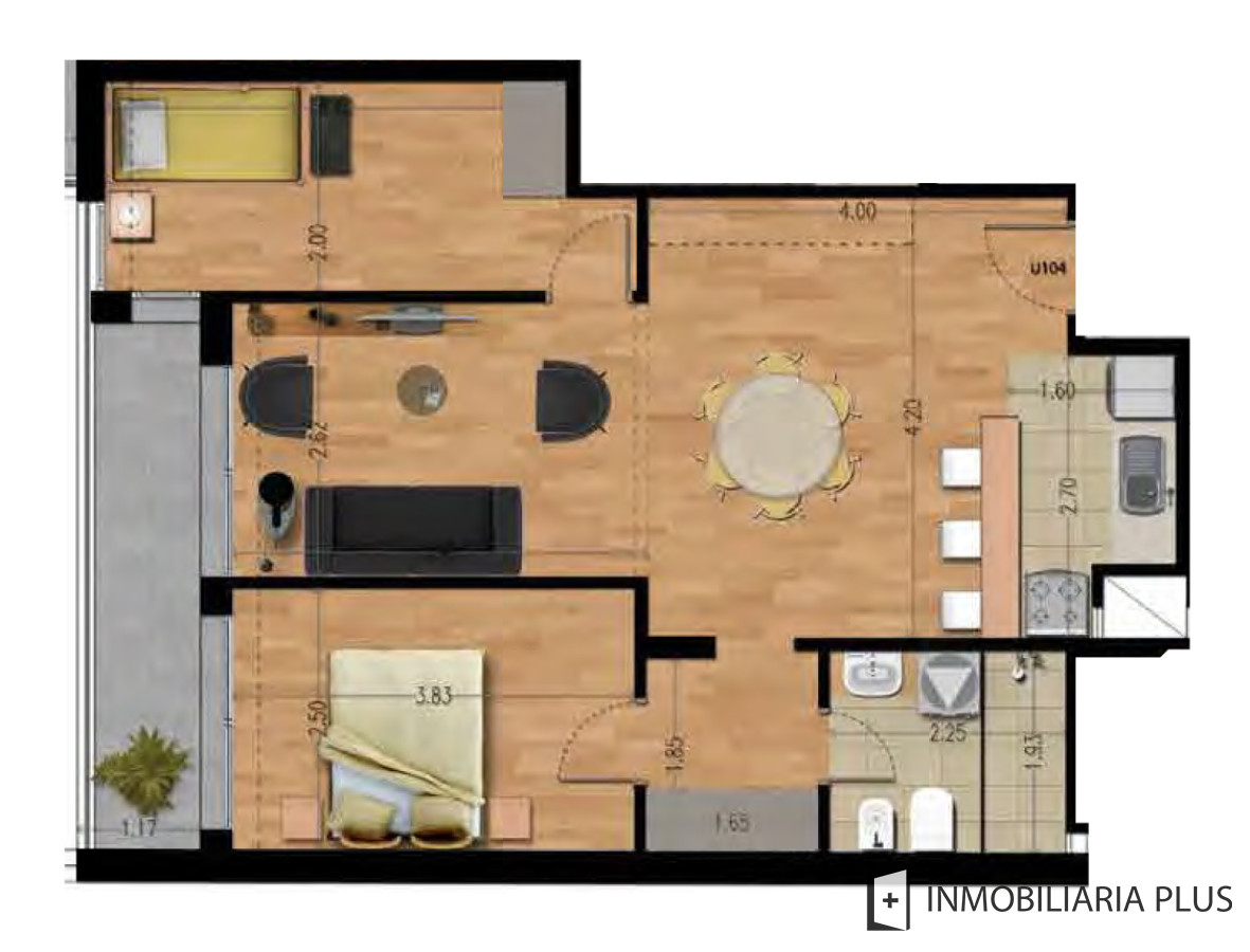 Apartamento ID.1378 - Alquiler de Apartamento de 2 Dormitorios en La Blanqueada de Montevideo