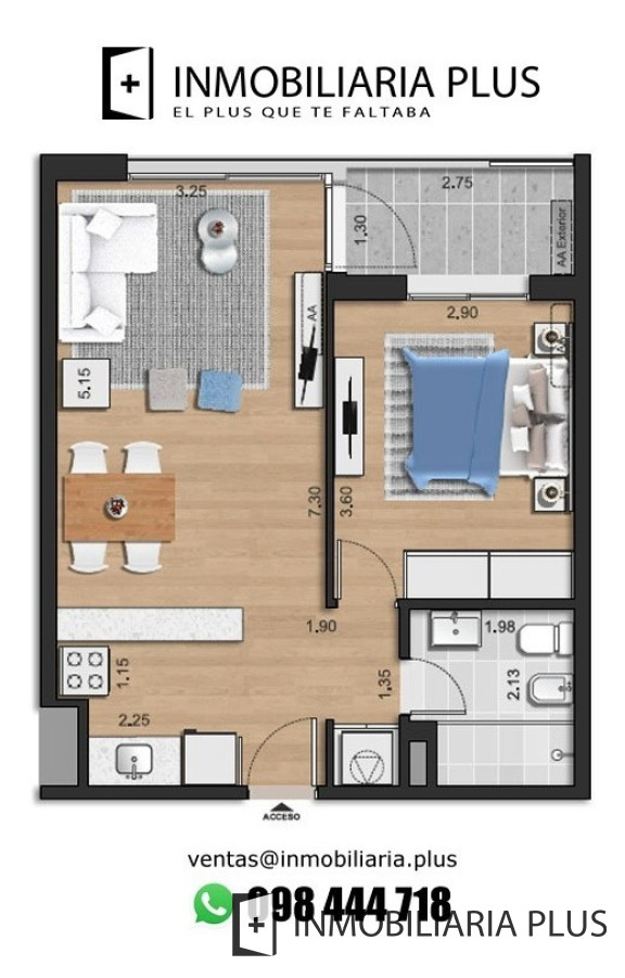 Apartamento ID.139 - Apartamento De 1 Dormitorio A Estrenar En 3 Cruces Desde U$s 24.284 De Entrega A 5 Del Shopping Todos Los Servicios En La Zona De Tres Cruces Montevideo