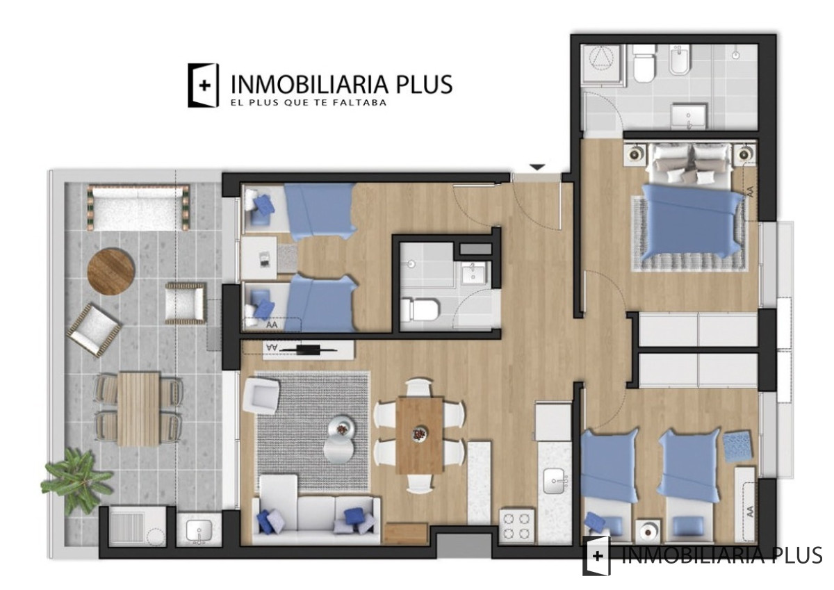 Apartamento ID.156 - Apto En Venta De 2 Dormitorios A Pasos Del Shopping Tres Cruces