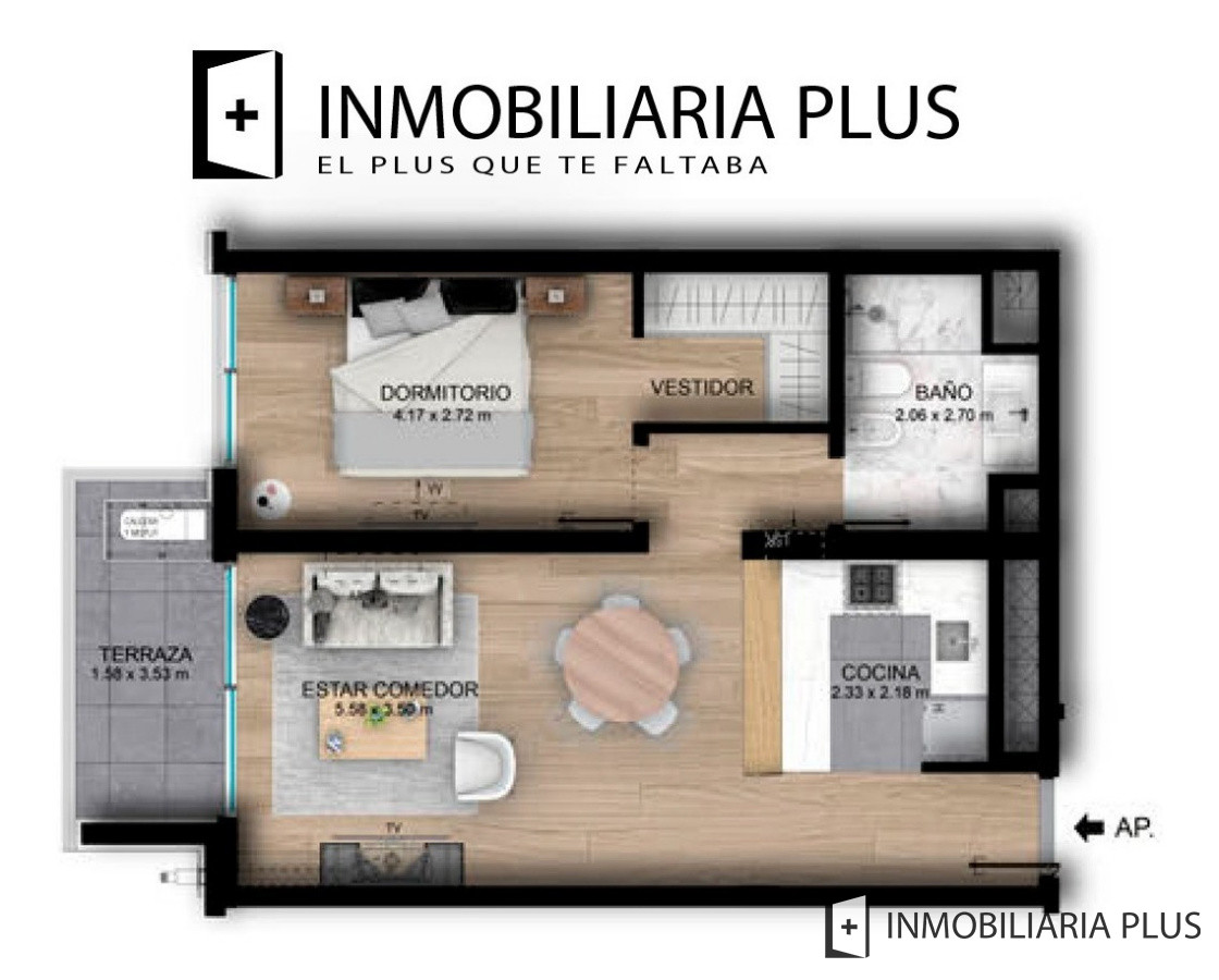 Apartamento ID.201 -  1 Dormitorio Desde U$s 268.000 En La Torre Más Exclusiva De Villa Biarritz