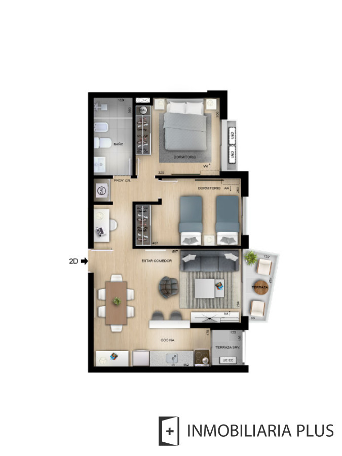 Apartamento ID.95 - Venta de Apartamento de 2 Dormitorios En El Centro Con Todos Los Servicios Frente A La Bahía De Montevideo C806-511P