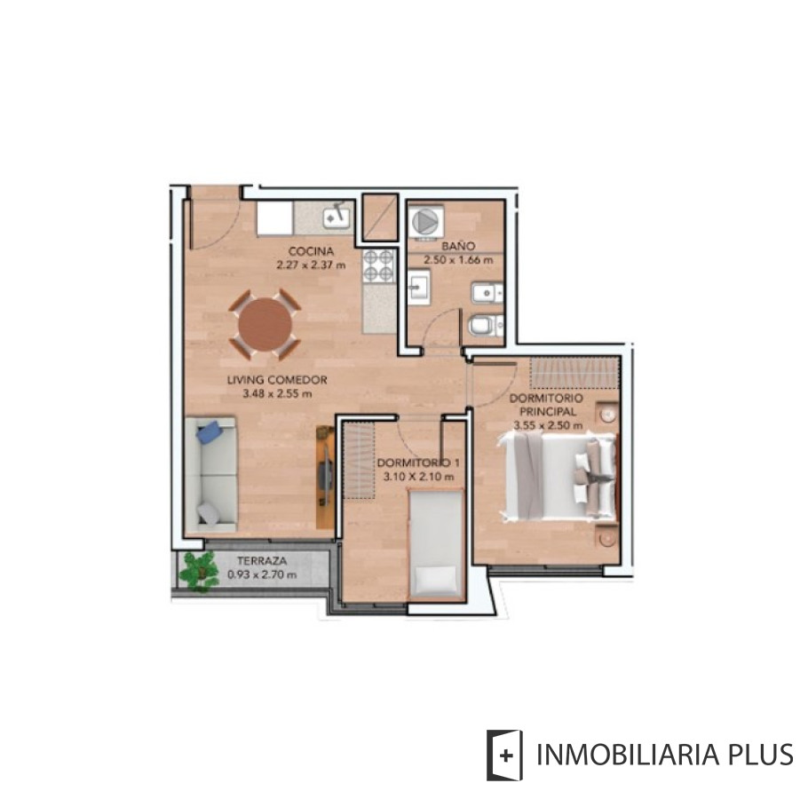 Apartamento ID.1411 - Alquiler de Apartamento de 2 Dormitorios con Gym, Barbacoa, Huerta y más servicios