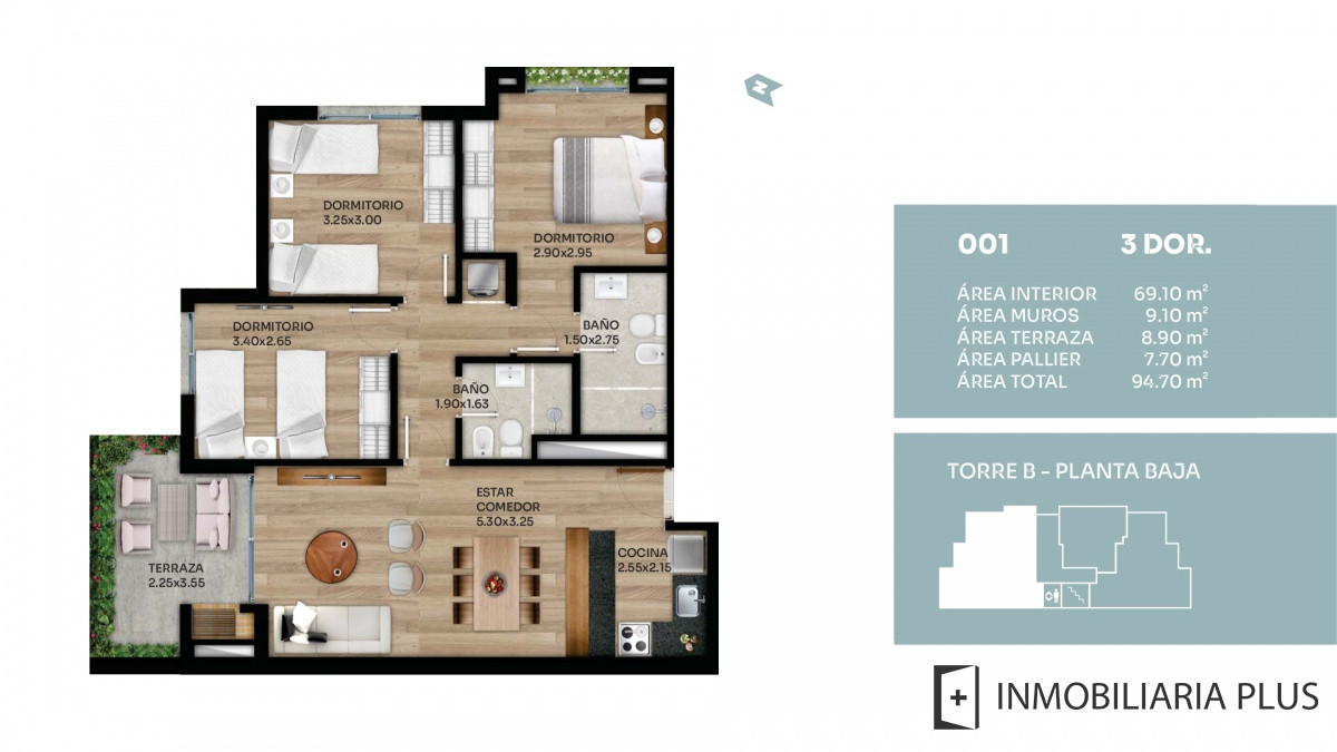 Apartamento ID.345 - Venta de Apartamento 3 Dormitorios en el Prado C885-3D001B