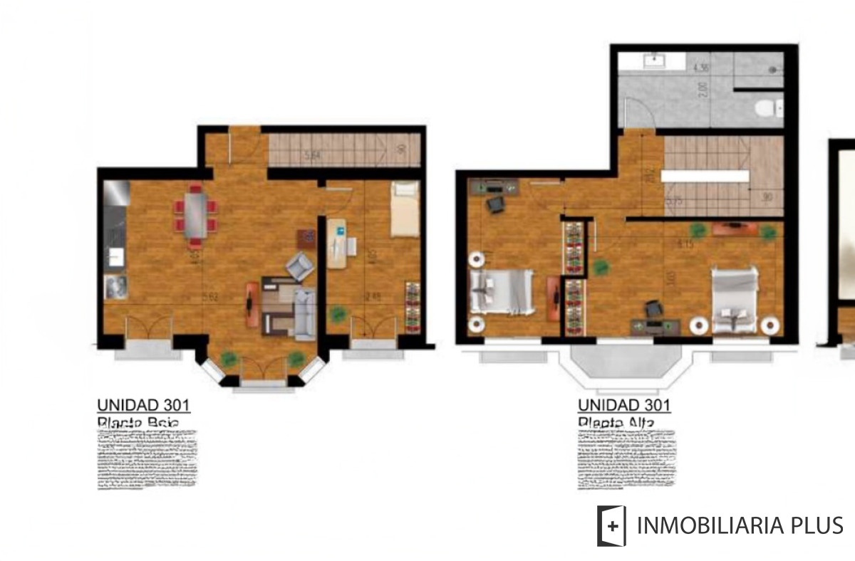 Apartamento ID.1299 - Apartamento en Venta de 3 Dormitorios en 2 Plantas en el Centro de Montevideo con barbacoa y depósito a pasos de la Rambla y Av. 18