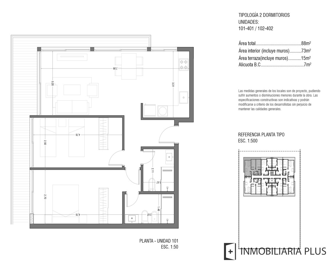 Apartamento ID.607 - Venta de Apartamento a estrenar en el centro de la Península con 95 m2 piscina, barbacoa, Gym y más C992102