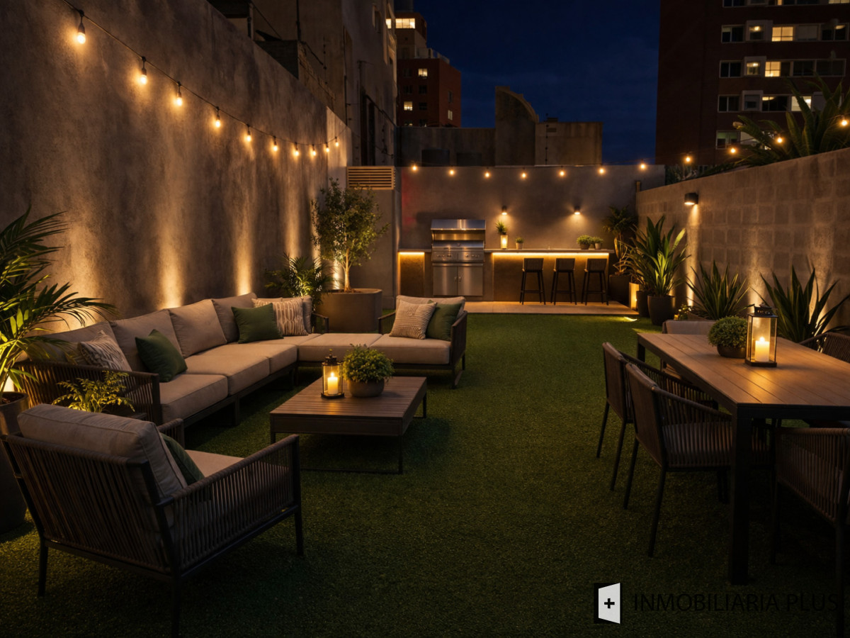 Apartamento ID.958 - Alquiler de Apartamento en Cordón SUR 2 Dormitorios al frente con GRAN FONDO, garaje, barbacoa y más