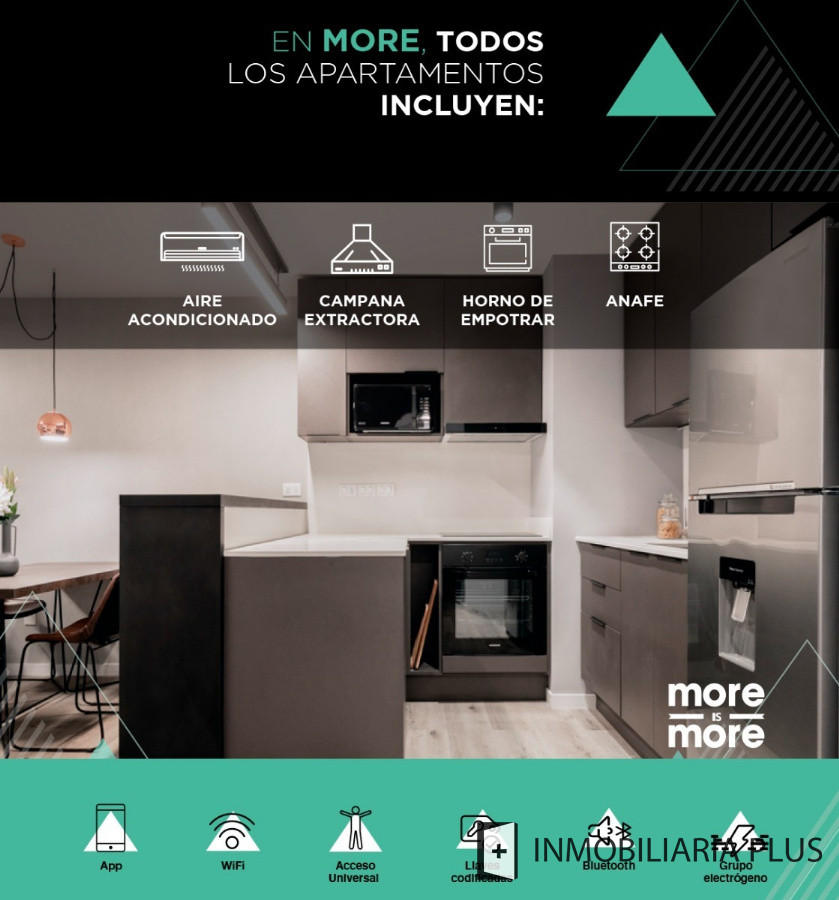 Apartamento ID.64 - 1 Dormitorio A Estrenar En Pocitos U$s 47.800 De Entrega Sobre Echevarriarza Con Todos Los Servicios.
