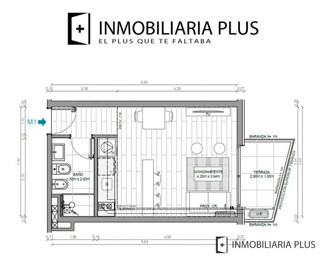 Apartamento ID.75 - Monoambiente En Piso 9 Con Gym, Barbacoa, Jardín Para Mascotas, Y Mucho Más Desde U$s 19.037 De Entrega A Estrenar Con Vista Y Todos Los Servicios Y Ley De Vivienda Promovida