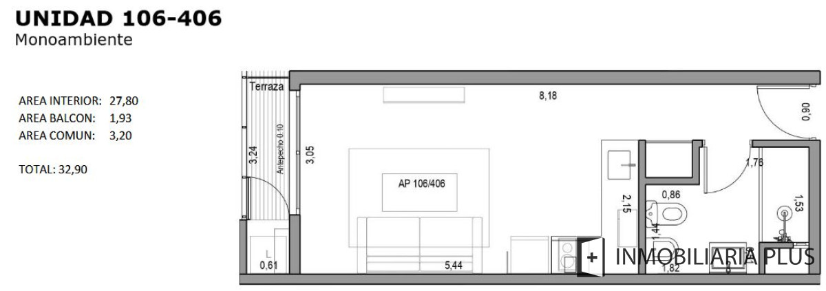 Apartamento ID.746 - Vendo Apartamento monoambiente casi SIN GASTOS comunes Vivienda Promovida en Goes, Colorado y Ramón del Valle Inclán C756-406B