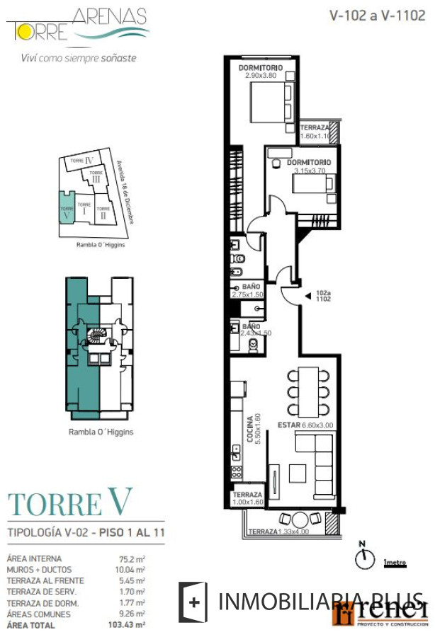 Apartamento ID.1094 - Alquiler de apartamento frente a la playa con 2 dormitorios y Amenities Piscinas, Gym, Barbacoas, Parrillero y más